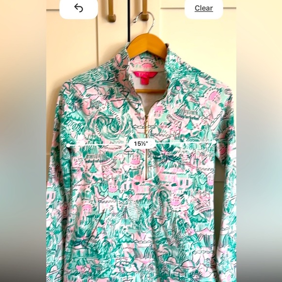 LILLY PULITZER Cotton Popover Pastel Size XS Resortwear Preppy Beach - Picture 5 of 6